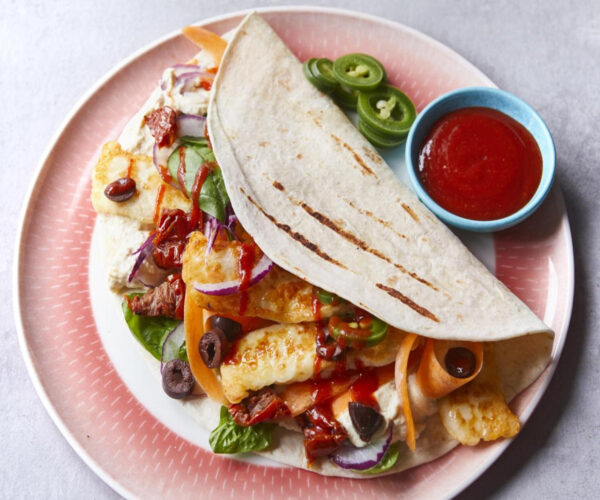 Halloumi Kebab Wrap
